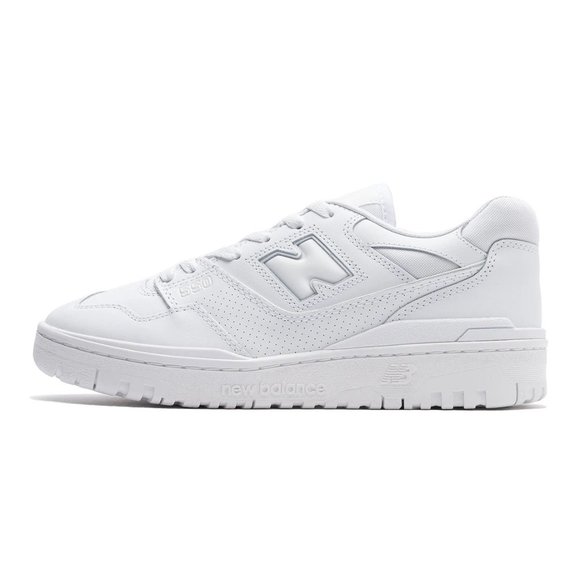 New Balance 550 Mens Triple White Leather Shoes BB550WWW BRAND NEW All Sizes - Picture 3 of 6